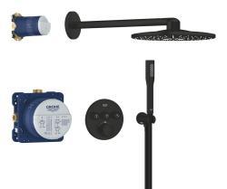 GROHE Precision SmartControl Concealed shower system with Vitalio SmartActive 310 Siyah Matt Black