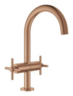 GROHE Atrio Tek delikli lavabo bataryası 1/2" L-Boyut Bronz Brushed Warm Sunset 21144DL0