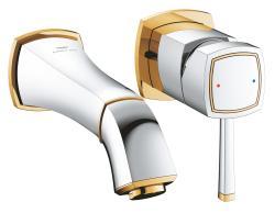 GROHE Grandera İki delikli lavabo bataryası M-Boyut Krom, altın