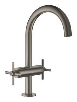 GROHE Atrio Tek delikli lavabo bataryası 1/2" L-Boyut Antrasit Satin Graphite
