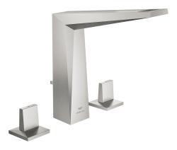 GROHE Allure Brilliant 3 delikli lavabo bataryası L-Boyut Supersteel Infinity Kaplama 20627DC0