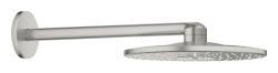 GROHE Rainshower SmartActive 310 Tepe duşu seti 430 mm, 2 akışlı Supersteel Infinity Kaplama