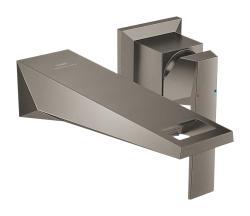 GROHE Allure Brilliant İki delikli lavabo bataryası M-Boyut Antrasit Brushed Hard Graphite