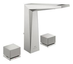 GROHE Allure Brilliant Private Collection 3 delikli lavabo bataryası L-Boyut Supersteel Infinity Kaplama 20670DC0