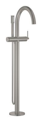 GROHE Atrio Tek kumandalı yerden küvet bataryası Supersteel Infinity Kaplama
