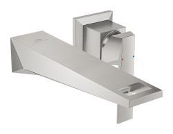 GROHE Allure Brilliant İki delikli lavabo bataryası L-Boyut Supersteel Infinity Kaplama