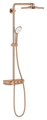 GROHE Duvara monte termostatik bataryalı duş sistemi Bronz Warm Sunset