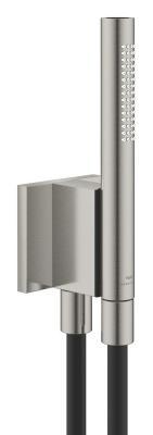GROHE Rainshower Aqua Stick el duşu seti, 2 fonksiyonlu, duş hortumu ve manyetik duvar askısı ile Supersteel Infinity Kaplama