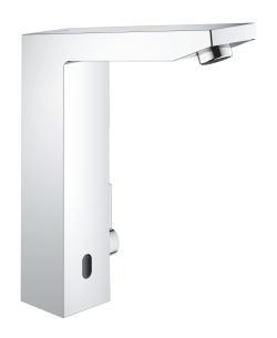 GROHE Eurocube E Fotoselli lavabo bataryası, 1/2", çift su girişli ayarlanabilir sıcaklık sınırlayıcısı Krom 36441000
