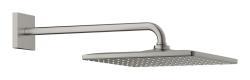 GROHE Rainshower Mono 310 Cube Tepe duşu seti 422 mm, tek akışlı Paslanmaz Çelik Satin Steel