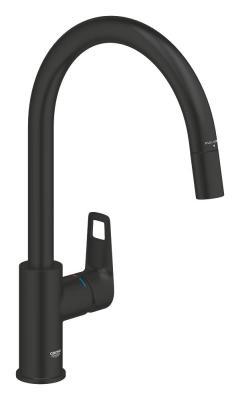 GROHE Start Cumbria Tek kumandalı eviye bataryası Siyah Matt Black