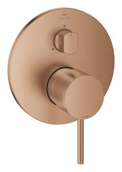 GROHE Atrio Tek kumandalı 3 yönlü banyo bataryası Bronz Brushed Warm Sunset