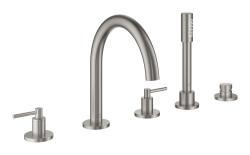 GROHE Atrio 5 delikli küvet bataryası Supersteel Infinity Kaplama 29407DC0