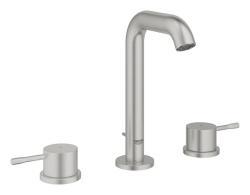 GROHE Essence 3 delikli lavabo bataryası 1/2" M-Boyut Supersteel Infinity Kaplama