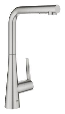 GROHE Zedra Tek kumandalı eviye bataryası Supersteel Infinity Kaplama 32553DC2