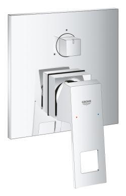 GROHE Eurocube Tek kumandalı 3 yönlü banyo bataryası Krom