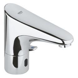 GROHE Europlus E Fotoselli lavabo bataryası, 1/2", çift su girişli ayarlanabilir sıcaklık sınırlayıcısı Krom 36207001
