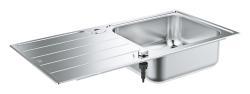 GROHE K500 Damlalıklı paslanmaz çelik eviye Paslanmaz Çelik Brushed Stainless Steel 31563SD1