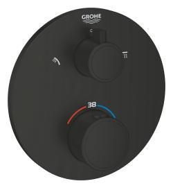 GROHE Grohtherm Termostatik banyo/duş bataryası Siyah Matt Black 1022082430