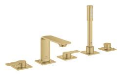 GROHE Allure 5 delikli küvet bataryası Altın Brushed Cool Sunrise
