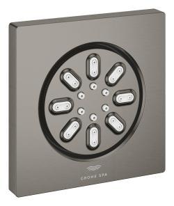 GROHE Rainshower Aqua Köşeli yan duş, 2 fonksiyonlu Antrasit Brushed Hard Graphite