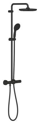 GROHE Tempesta System 250 Duvara monte termostatik bataryalı duş sistemi Siyah Matt Black