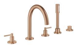 GROHE Atrio 5 delikli küvet bataryası Bronz Brushed Warm Sunset 29407DL0