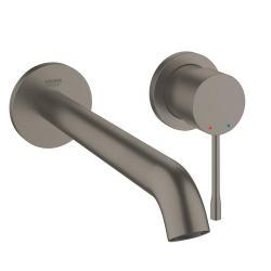 GROHE Essence İki delikli lavabo bataryası L-Boyut Antrasit Brushed Hard Graphite 19967AL1