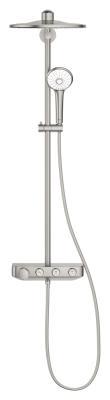 GROHE Duvara monte termostatik bataryalı duş sistemi Supersteel Infinity Kaplama
