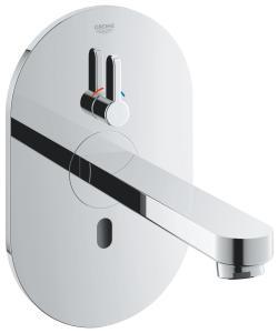 GROHE Eurosmart Cosmopolitan E Fotoselli lavabo bataryası, çift su girişli ayarlanabilir sıcaklık sınırlayıcısı Krom 36315000