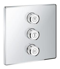 GROHE Grohtherm SmartControl Üç valfli akış kontrollü kumanda Krom 29127000