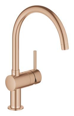 GROHE Minta Tek kumandalı eviye bataryası Bronz Brushed Warm Sunset 32917DL0