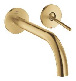GROHE Atrio 2 Delikli joystick lavabo bataryası Altın Brushed Cool Sunrise 29406GN0