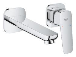 GROHE Cubeo İki delikli lavabo bataryası M-Boyut Krom
