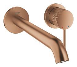 GROHE Essence İki delikli lavabo bataryası L-Boyut Bronz Brushed Crafted Warm Sunset