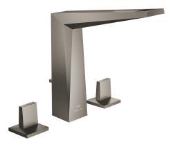 GROHE Allure Brilliant 3 delikli lavabo bataryası L-Boyut Antrasit Brushed Hard Graphite 20627AL0
