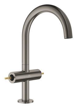 GROHE Atrio Private Collection Tek delikli lavabo bataryası 1/2" L-Boyut Antrasit Brushed Hard Graphite 21134AL0