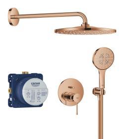 GROHE Essence Concealed shower system with Rainshower Mono 310 Bronz Warm Sunset