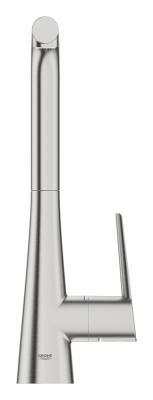 GROHE Zedra Tek kumandalı eviye bataryası Supersteel Infinity Kaplama 32553DC2