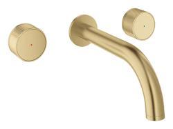 GROHE Atrio Private Collection 3 delikli lavabo bataryası M-Boyut Altın Brushed Cool Sunrise 20589GN0