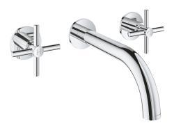 GROHE Atrio 3 delikli lavabo bataryası M-Boyut Krom