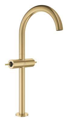 GROHE Atrio Private Collection Tek delikli lavabo bataryası 1/2" XL-Boyut Altın Brushed Cool Sunrise 21140GN0