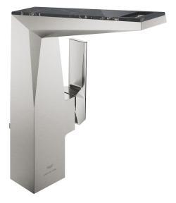 GROHE Allure Brilliant Private Collection Tek kumandalı lavabo bataryası 1/2" L-Boyut Supersteel Infinity Kaplama 24414DC0