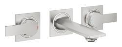 GROHE Allure 3 delikli lavabo bataryası 1/2" S-Boyut Supersteel Infinity Kaplama