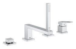 GROHE Eurocube Dört delikli küvet bataryası Krom