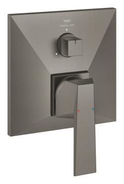 GROHE Allure Brilliant Tek kumandalı 3 yönlü banyo bataryası Antrasit Brushed Hard Graphite