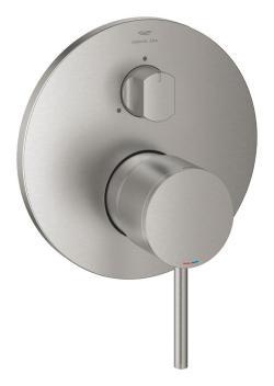 GROHE Atrio Tek kumandalı 3 yönlü banyo bataryası Supersteel Infinity Kaplama