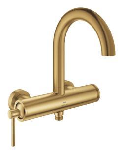 GROHE Atrio Tek kumandalı banyo bataryası Altın Brushed Cool Sunrise