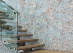 Güral Seramik Amozonite Full Turquoise 80x160 Lappato Sırlı Porselen