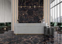 Güral Seramik Mira Full Black 60x120 Lappato Sırlı Porselen